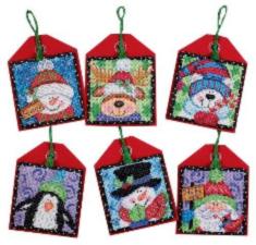 70-08842 Counted cross stitch kit DIMENSIONS "Christmas Ornaments. Friends"