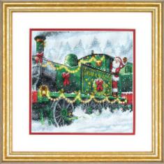 70-08918 Counted cross stitch kit DIMENSIONS "Santa Express"