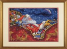 70-08934 Counted cross stitch kit DIMENSIONS "Santa's Midnight Ride"