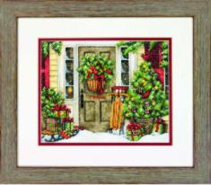 70-08961 Counted cross stitch kit DIMENSIONS "Home for the Holidays"