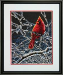 70-35292 Counted cross stitch kit DIMENSIONS "Ice Cardinal"