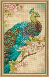 70-35293 Counted cross stitch kit DIMENSIONS "Indian Peacock"