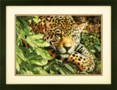 70-35300 Counted cross stitch kit DIMENSIONS "Leopard in Repose"