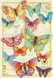 70-35338 Counted cross stitch kit DIMENSIONS "Butterfly Beauty"