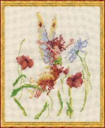 33-R003 К (Aida) Counted cross stitch kit NIMUЁ "Fee aux Coguelicots"