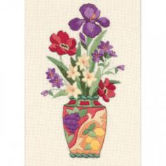 06230 Satin stitch kit DIMENSIONS "Elegant Floral"
