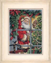 08734 Counted cross stitch kit DIMENSIONS "Candy Cane Santa"