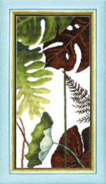 BT-167 Counted cross stitch kit Crystal Art Triptych "Through the hot tropics"