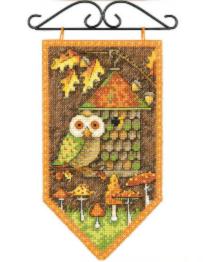 72-74135 Counted cross stitch kit DIMENSIONS "Fall Mini Banner"