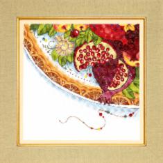 BT-187 Counted cross stitch kit Crystal Art "Colors of East. Pomegranate"