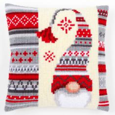 PN-0156878 Vervaco Cross Stitch Cushion "Christmas Elf"
