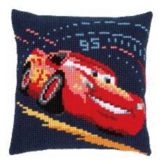 PN-0166441 Vervaco Cross Stitch Cushion Disney "Cars Lightning McQueen"