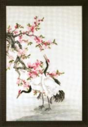 Partial embroidery kit Cross-stitch kit RK-121 "Cranes gather dew"