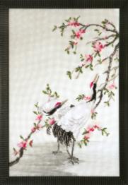 Partial embroidery kit Cross-stitch kit RK-123 "Cranes gather dew"