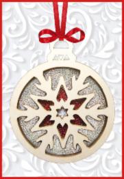 F-096 New Year's decoration kit New Year's toy "Snowflake"