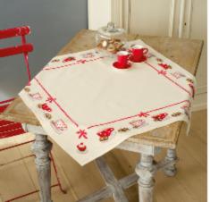 PN-0149144 Vervaco Tablecloth "Afternoon Tea or a Small Get Together"