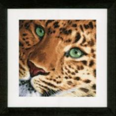 PN-0154944 Counted cross stitch kit LanArte "Leopard"