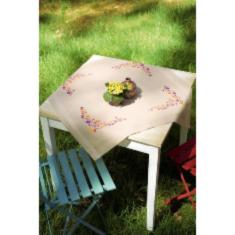 PN-0156524 Vervaco Tablecloth "Playful Flowers"