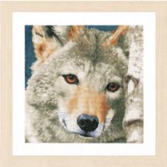 PN-0166758 Counted cross stitch kit LanArte "Wolf"