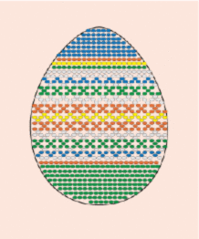 Beadin kit CBI – 01 Chart for beading of Easter egg