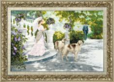 BT-194 Counted cross stitch kit Crystal Art "Early visit"