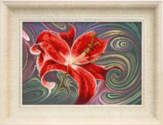 Partial embroidery kit RK-093 "Red lily"