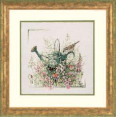 PN-0007950 Counted cross stitch kit LanArte "Watering Can"