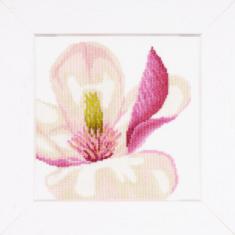 PN-0008163 Counted cross stitch kit LanArte "Magnolia Flower"