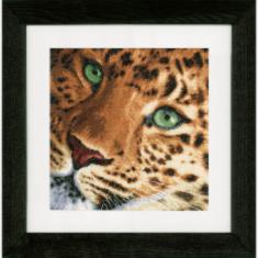 PN-0155213 Counted cross stitch kit LanArte "Leopard"