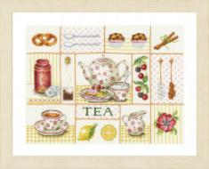 PN-0163387 Counted cross stitch kit LanArte "Tea Party"