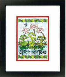 70-65148 Counted cross stitch kit DIMENSIONS "Frog Parking"