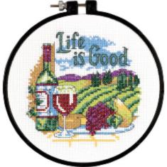 72-73545 Counted cross stitch kit DIMENSIONS "Life is Good"
