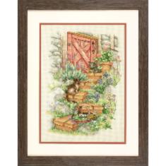 70-35362 Counted cross stitch kit DIMENSIONS "Garden Steps"