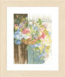 PN-0154331 Counted cross stitch kit LanArte "Flower Basket"