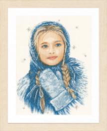 PN-0169674 Counted cross stitch kit LanArte "Winter Girl"
