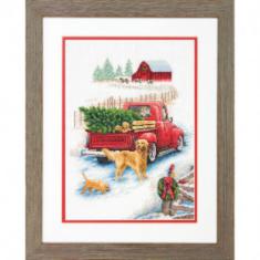 70-08971 Counted cross stitch kit DIMENSIONS "Winter Ride"