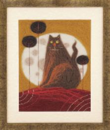 Felting kit V-213 Triptych "Once upon a time there lived a cat"