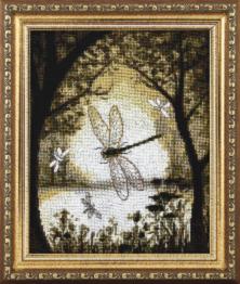 Cross-stitch kit M-298 "Happiness on the bronze wings"
