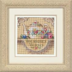 06904 Counted cross stitch kit DIMENSIONS "Treasured Friend Teapot"