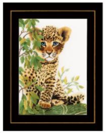 PN-0158160 Counted cross stitch kit LanArte "Little panther"