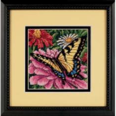 07232 Gobelin stitching kit DIMENSIONS "Butterfly on Zinnia"