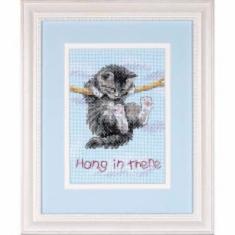 16734 Counted cross stitch kit DIMENSIONS "Hang on Kitty"