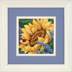 17066 Gobelin stitching kit DIMENSIONS "Sunflower and Ladybug"