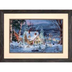 70-08862 Counted cross stitch kit DIMENSIONS "Winter's Hush"