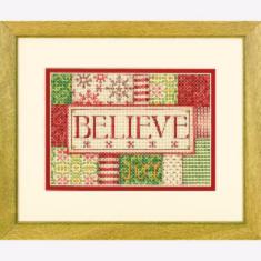 70-08921 Counted cross stitch kit DIMENSIONS "Believe"