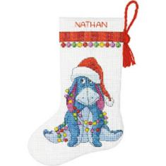 70-08969 DIMENSIONS Disney Eeyore Cross Stitch Kit. Petite Size Stocking "Donkey. Stocking"