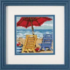07223 Gobelin stitching kit DIMENSIONS "Beach Chair Duo"