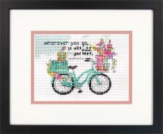 70-65189 Counted cross stitch kit DIMENSIONS "Wherever you go"