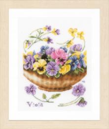 PN-0168600 Counted cross stitch kit "Violets"