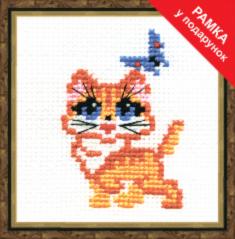 Cross-stitch kit №106 "Kitty"